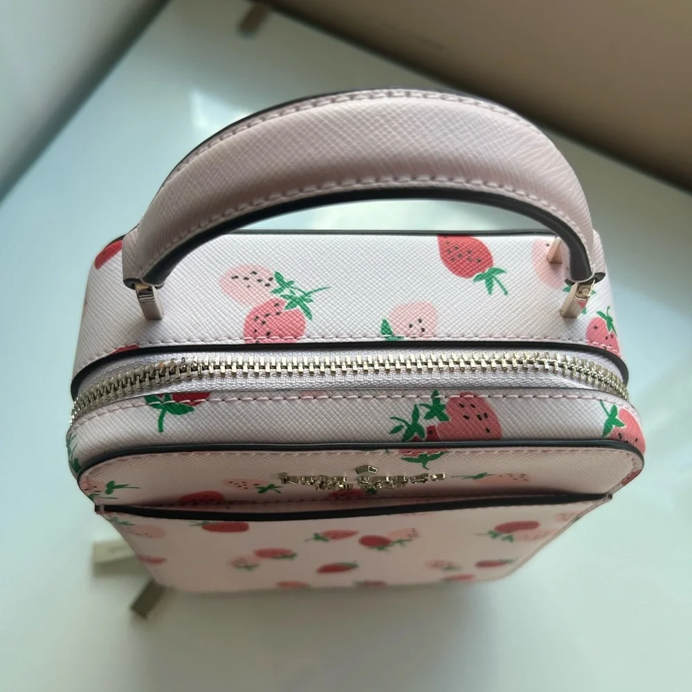 Kate Spade Strawberry Pink Small Crossbody - Picture 7 of 15